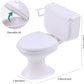 1:12 Scale Miniature Bathroom Toilet - Realistic Dollhouse Furniture for DIY Crafts, Dioramas and Architectural Models