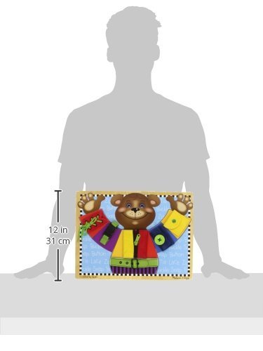 Melissa & Doug Basic Skills Wooden Puzzle Dress-Up Activity Board