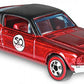 Hot Wheels 2018 50th Anniversary Originals 4/5 - Custom '67 Mustang (Red) with Button