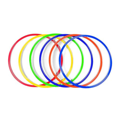 Fun Express Obstacle Course Agility Rings, 20 Inch, Set of 6