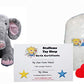 Stuffems Toy Shop Make Your Own Stuffed Animal Mini 8 Inch Trunks the Elephant with Embroidered Eyes Kit - No Sewing Required!