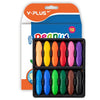 YPLUS Peanut Crayons for Kids, 12 Colors Washable Toddler Crayon, Non-Toxic Baby Crayon for ages 2-4, 1-3, 4-8, Coloring Art Supplies