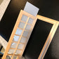 1:12 Scale 14 Panel French Glass Door Dollhouse Miniatures Kit; 3.38"x7.67"H c