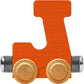 Maple Landmark NameTrains Bright Letter Car J - Made in USA