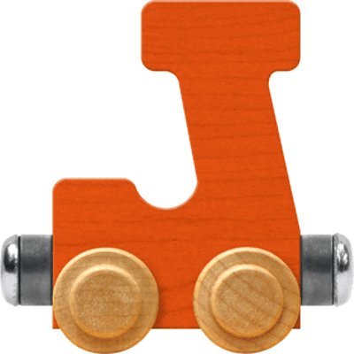 Maple Landmark NameTrains Bright Letter Car J - Made in USA