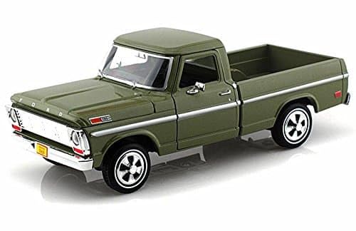 1969 Ford F-100 Pickup Truck Green 1/24 by Motormax 79315