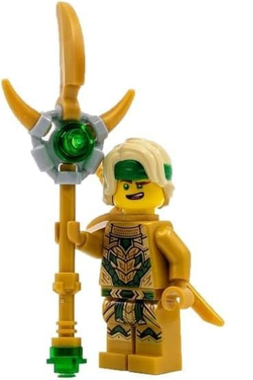 LEGO Ninjago: Lloyd Golden Oni Minifigure with Staff Weapon
