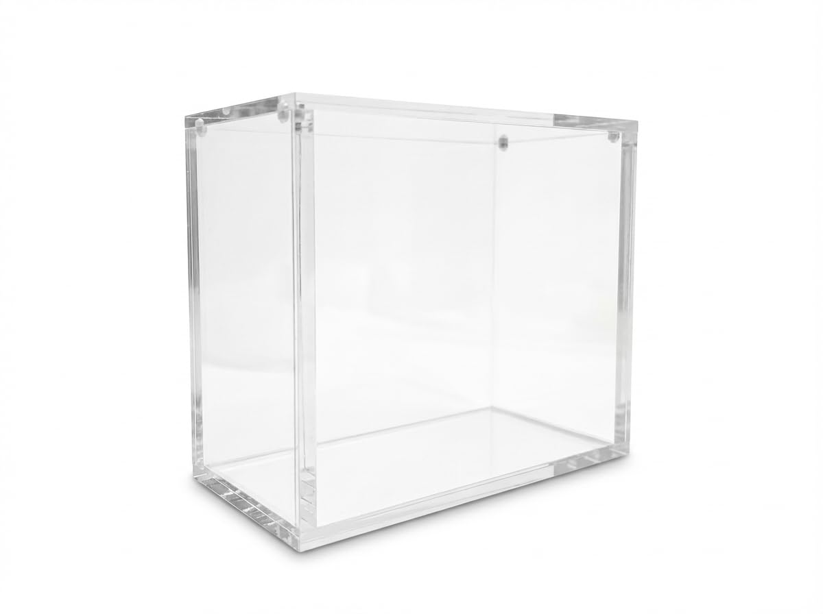 GemLock Booster Box Clear Acrylic case for Booster Boxes 8mm + 5mm Thick Premium Acrylic Protector Case for Collectors, UV 99.9% Proof, Stackable