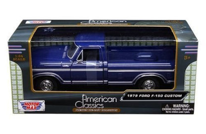 Motormax 1979 Ford F150 Diecast Model 1:24 Blue 79346-BL