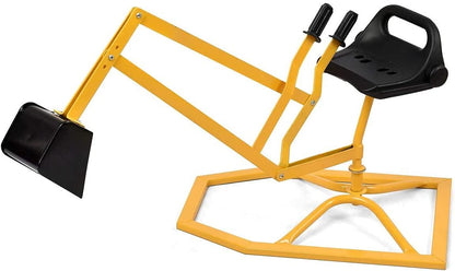 GLACER Sand Digger, 360° Rotation Ride on Excavator with Widened Base