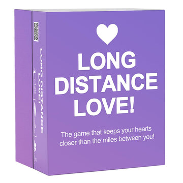 Long Distance Love - Long Distance Relationship Card Game for Couples, 150 Conversation Starter Cards for Video Calls & Virtual Date Night, Gift