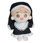 niannyyhouse 20cm Plush Doll Nun Clothes Black Headdress Dress Accessories 8in Plush Doll Accessories (20cm)