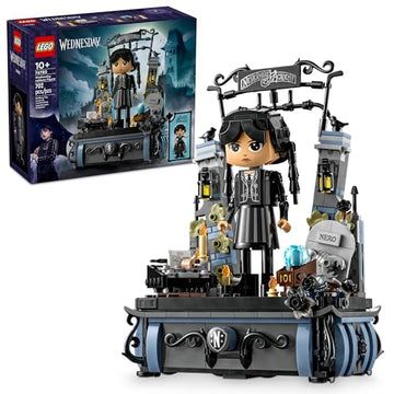 LEGO Wednesday Addams Figure - Building Toy for Kids, Girls & Boys, Ages 10+ - Collectible Wednesday Addams Doll with Display for Fans - Gift Idea