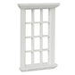 iLAND 1/12 Scale Accessories of Dollhouse Windows 2pcs White Solid Wood DIY Dollhouse Building Supplies Complete Classic Miniature Windows Kit