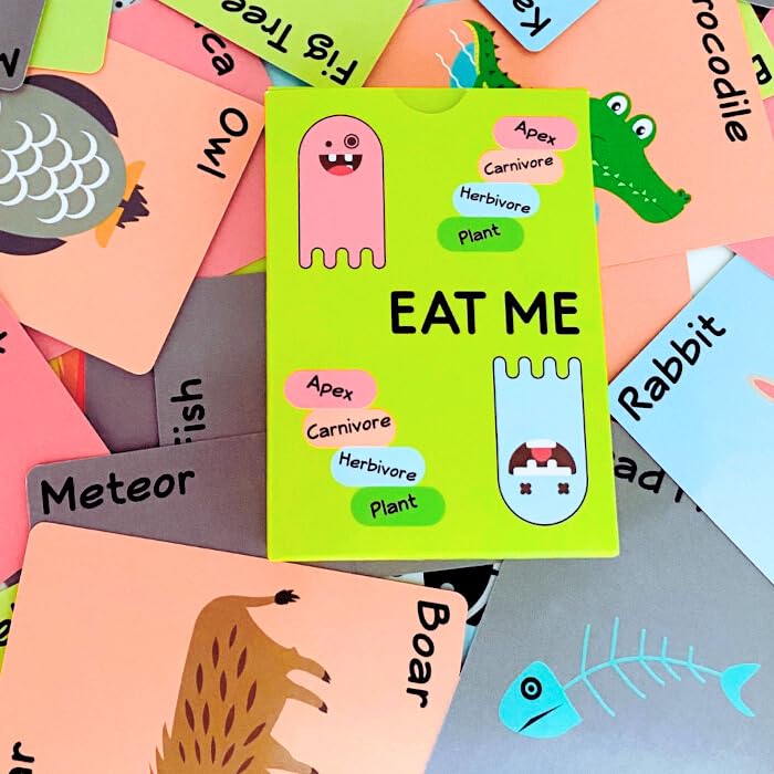 EAT ME - Family Card Game | Fun Fast Paced Educational | Great for GameNights Parties Ages 4 and up