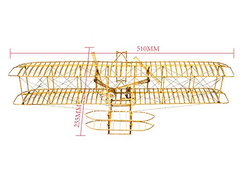 Dancing Wings Hobby 3D Wood Jigsaw Puzzle Wood DIY Kit- Wright Brothers Flyer Christmas Gift (VC02)