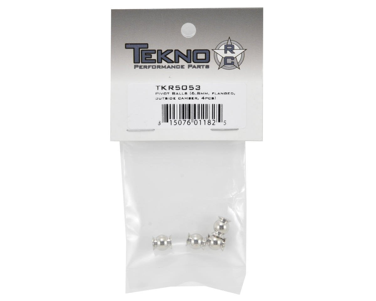 Tekno RC TKR5053 Pivot Balls 6.8mm Flngd Out Cmbr EB48/SCT410 (4)