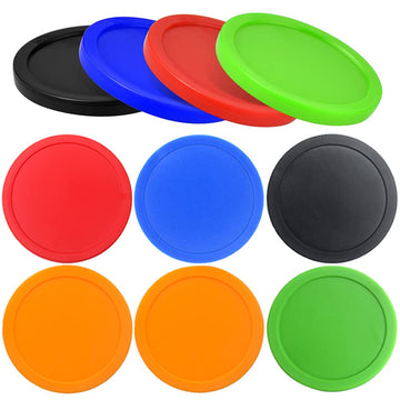 XFQUIJ DDJSport Mini Air Hockey Pucks 2.5 Inch Replacement Hockey Puck for Air Hockey Table, Plinko Chips Accessories (Thin - 12PCS) (Thick - 10PCS)