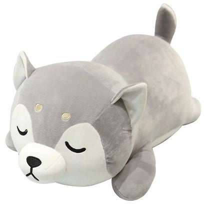 ERDAO Husky Plush Pillow,Huskie Stuffed Animal Toy Puppy Throw Pillow for Kids,Valentine's Day,Christmas (19.6inch)