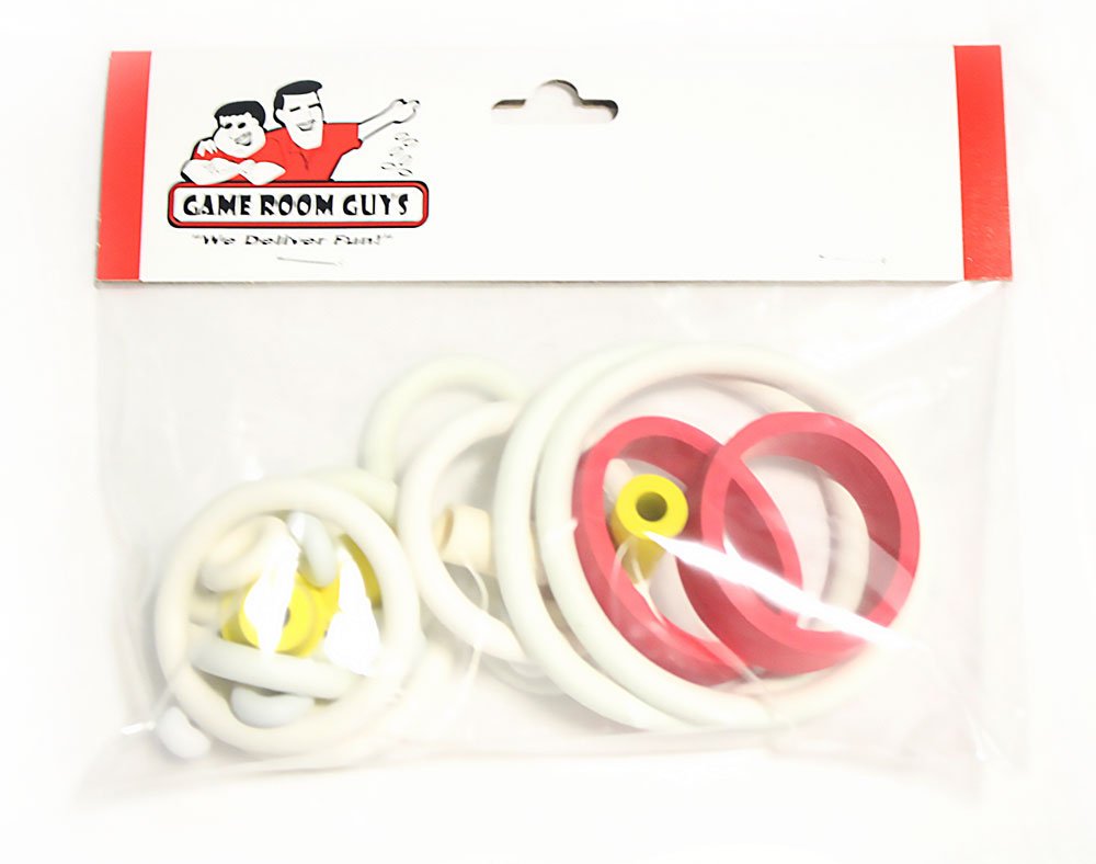 Game Room Guys White Rubber Ring Kit Compatible with Harley Davidson Pinball 1991 Bally