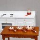 EatingBiting 1:12 1/12 Scale Dollhouse Miniature Furniture Set of 3 Chrome Frying Pans Doll House Display Kitchen Cookware Accessories Christmas