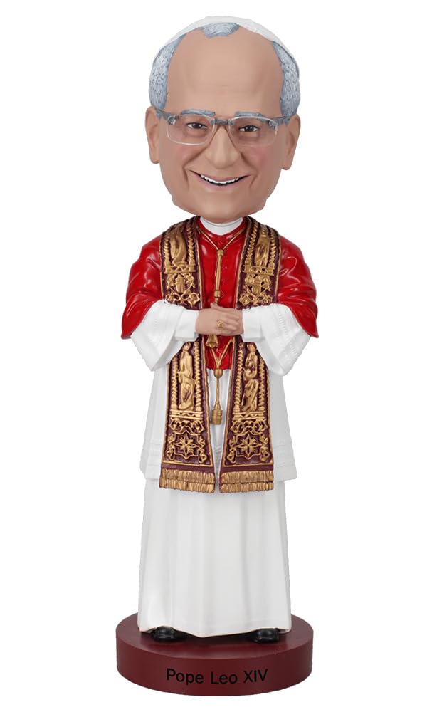 Royal Bobbles Pope Leo XIV Bobblehead - 8” Tall - Collectible Figurine Statue, Religious Gift, Catholic Collectible