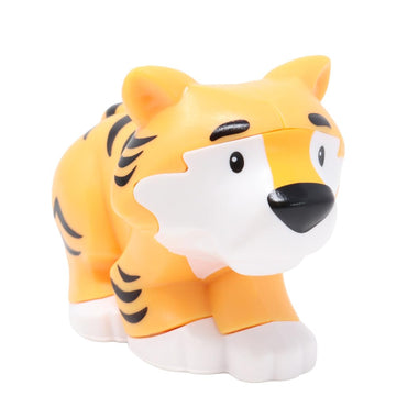 Fisher-Price Replacement Part Little People Noah's Ark Zoo Safari Jungle Animals Playset JLV11 - Replacement Light Orange Tiger Figure