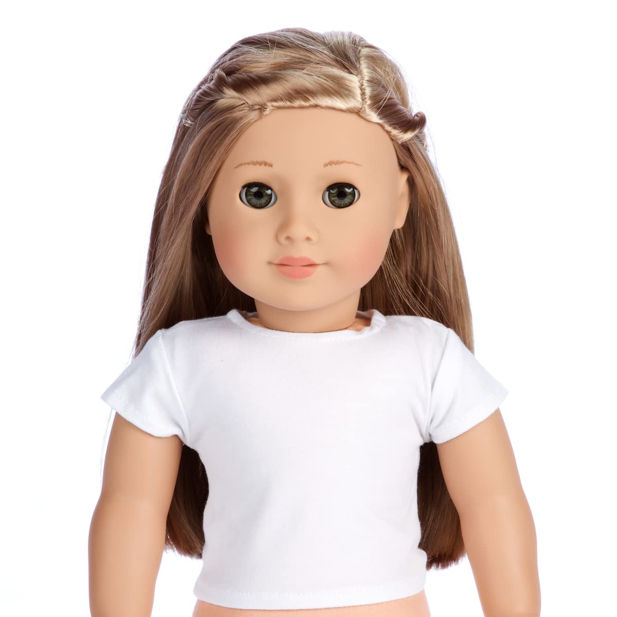 White T-Shirts - Pack of 3 - Clothes Fits 18 Inch Doll (Doll Not Included)