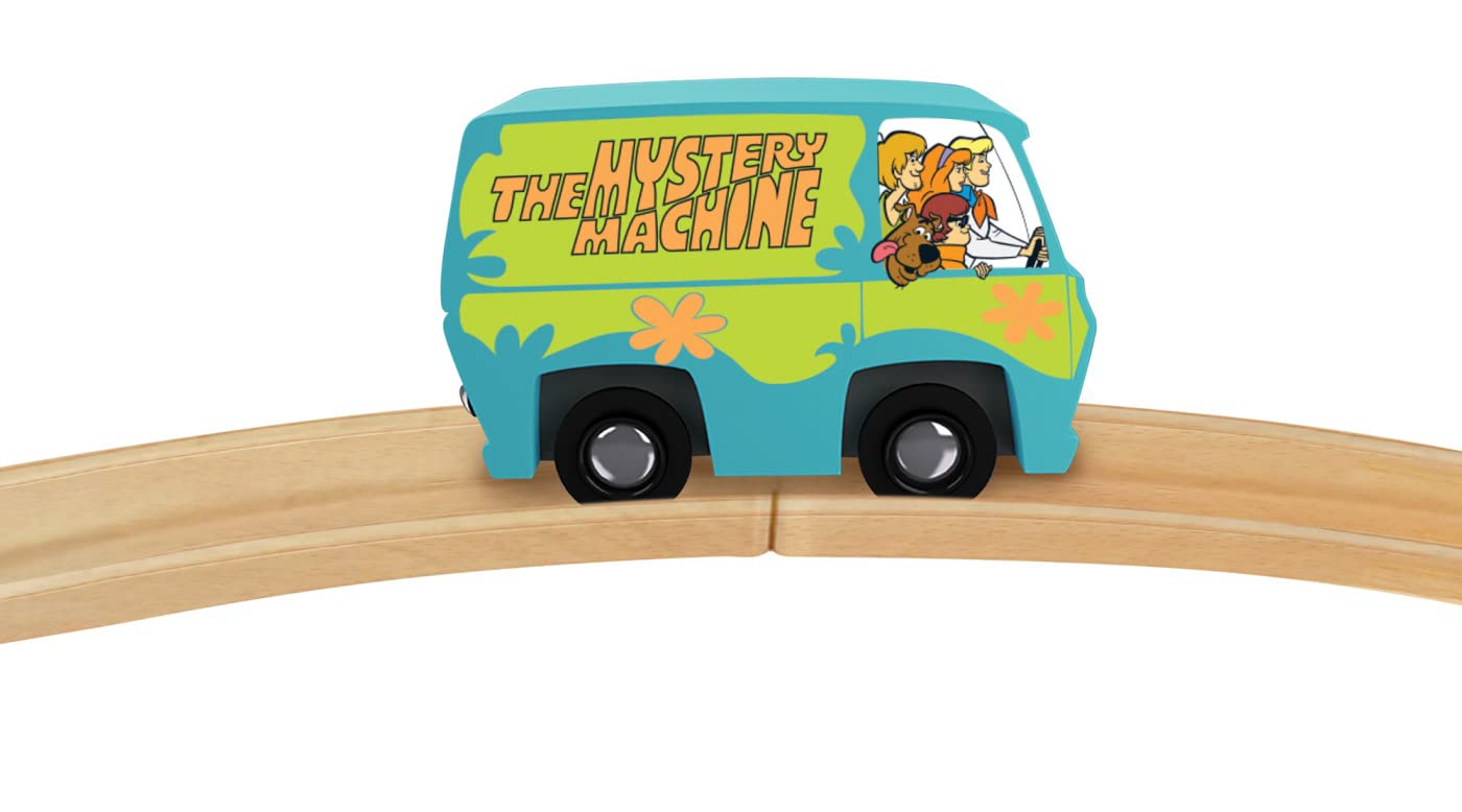 MasterPieces Scooby Doo Mystery Machine Wooden Train Engine - Magnetic, Officially Licensed - Toddler