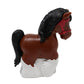 Fisher-Price Replacement Part for Collectible Little People Alphabet Fun Zoo Safari Farm Playset JGR92 - Replacement Letter H Brown and White Horse