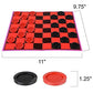 Gamie Checkers Board Game for Kids, Set of 6, Classic Checkers with Red and Black Pieces, Fun Travel Games for Kids and Adults, Cool Birthday Party