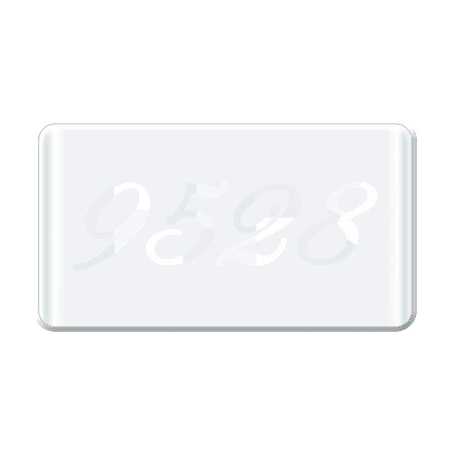BearHoHo Escape Room Game Password Clue Cards Props Magic Transparent Acrylic Cards for Real Life Puzzle Game Pile Four Cards Up to Get Clues Run Away