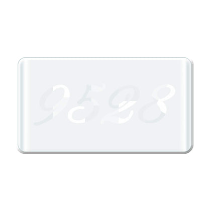 BearHoHo Escape Room Game Password Clue Cards Props Magic Transparent Acrylic Cards for Real Life Puzzle Game Pile Four Cards Up to Get Clues Run Away