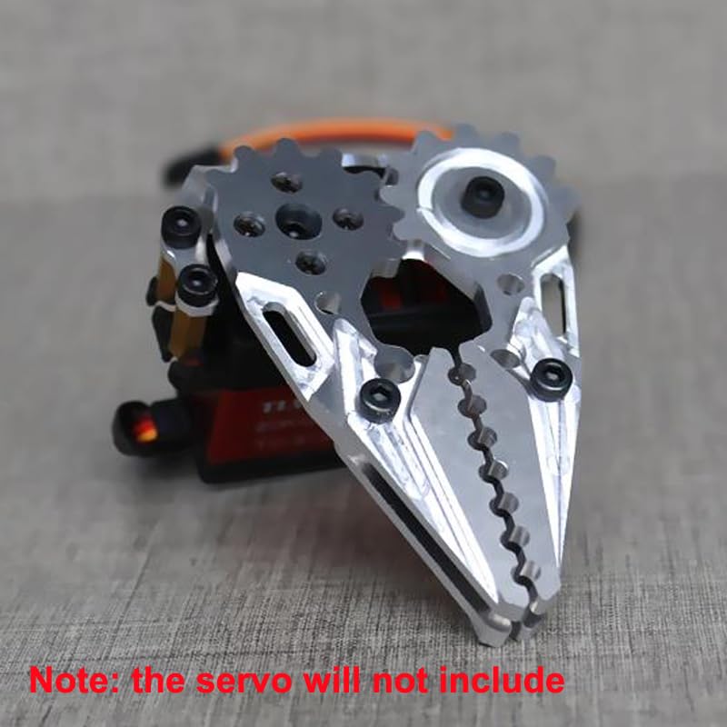 yuenhoang 1PCS Mechanical Robot Arm Silver Metal Mechanical Claw Max Jaw Opening Distance 61mm RC Robotic Paws Gripper Parts for DIY Remote Control
