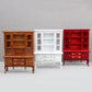 AirAds Dollhouse 1:12 Dollhouse Miniatures Furniture Buffet and Hutch for Dining Room for Silverware and Table Cloths Formal Dishes Cupboard (Brown)