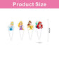 30pcs Princess Cake Decorations with 30pcs Cupcake Toppers Party Supplies for Princess Themed Birthday Decorations