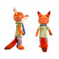 2 Pcs Judy Rabbit & Nick Fox Plush Toys Gifts for Friends Family Kids Christmas Halloween Chidlren Day Gifts