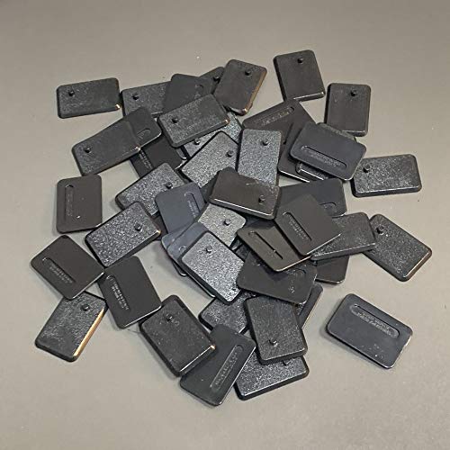 NC EBCO 50 Pieces Plastic Action Figure Stand Base for 3.75 inch GI Joe Figure Toy Exclusive Upgrade Black Display Stand Tool