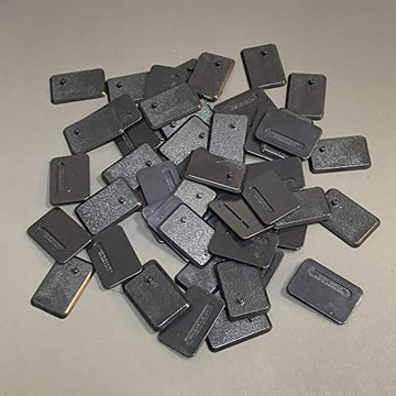NC EBCO 50 Pieces Plastic Action Figure Stand Base for 3.75 inch GI Joe Figure Toy Exclusive Upgrade Black Display Stand Tool