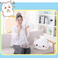 Cute Kitten Plush Toy Stuffed Animal Pet Kitty Soft Anime Cat Plush Pillow?Plush cat Doll Pillow Toys Children's (White)
