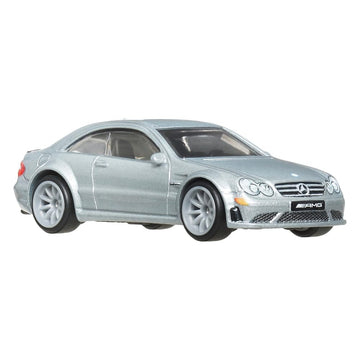 Hot Wheels Boulevard 2008 Mercedes-Benz CLK 63 AMG Black Series Ride On Toy Mini Car Ages 3+ Silver JBL07