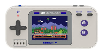 My Arcade Gamer V Classic-Purple: Portable Gaming System with 220 Games, 2.5" Color Display, Pocket Size (DGUN-3920)