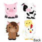 Big Dot of Happiness Farm Animals - Cow, Horse, Pig and Chicken Decorations DIY Baby Shower or Birthday Party Essentials - Set of 20