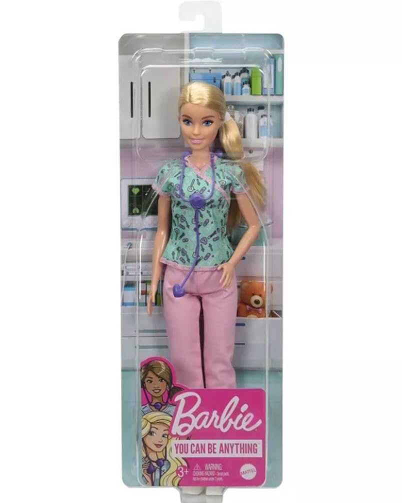 Barbie Doll & Accessories Makeup Artist Fashion Doll (Blond Nurse)