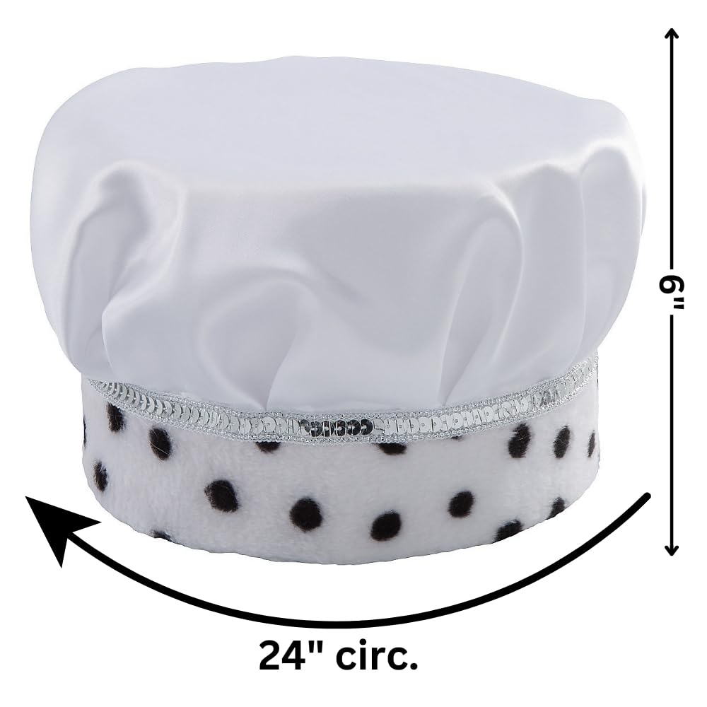 Fun Express - White Satin Crown - Apparel Accessories - Hats - Tiaras & Crowns - 1 Piece