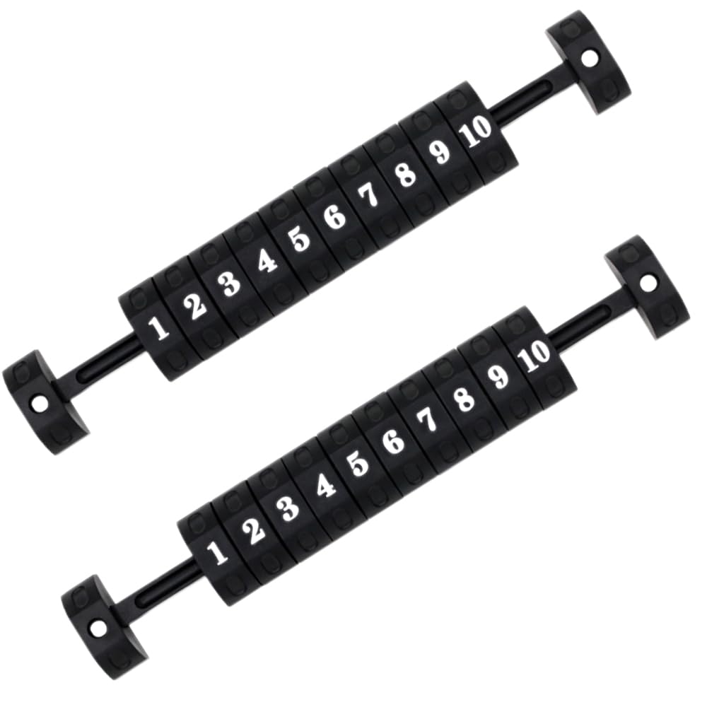 Quweiz 2 Pcs Table Football Counter, Score Goal Counter, 10 Numbers Scoring Score Counter Indicator for Air Hockey, Shuffleboard