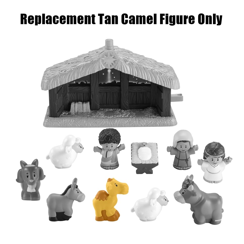 Replacement Part for Fisher-Price Little-People Christmas Nativity Playset - HPP89 - Replacement Tan Camel Figure