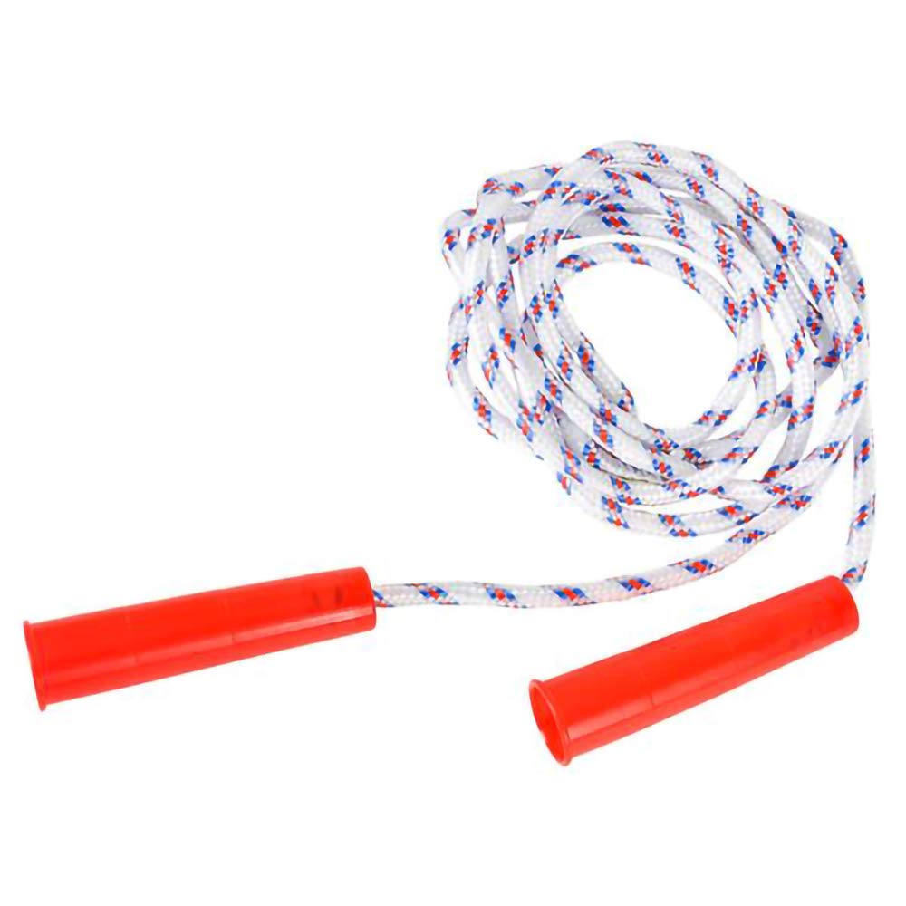 6-Count Durable Jump Ropes For Kids (6-Pack), Nylon with Plastic Handles, Indoor & Outdoor Skipping Activity, Party Favors, 84" Inches