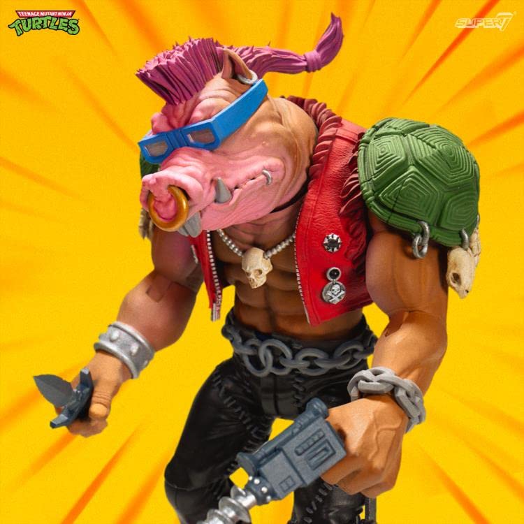 Super7 Teenage Mutant Ninja Turtles: Bebop Ultimates Action Figure,Multicolor