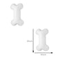 OHLIGEI 6PCS Dog Bone Balloon, White Aluminum Mylar Foil Pet-Themed Balloons, Perfect for Birthday Parties, Unisex Children